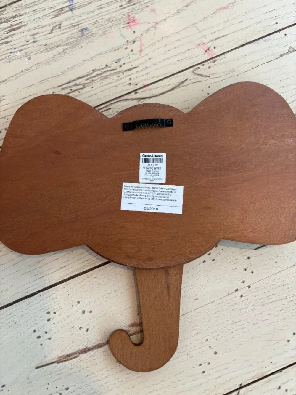 Crate & Barrel 3D Wooden Animal Head Wall Decor - 3 Pieces